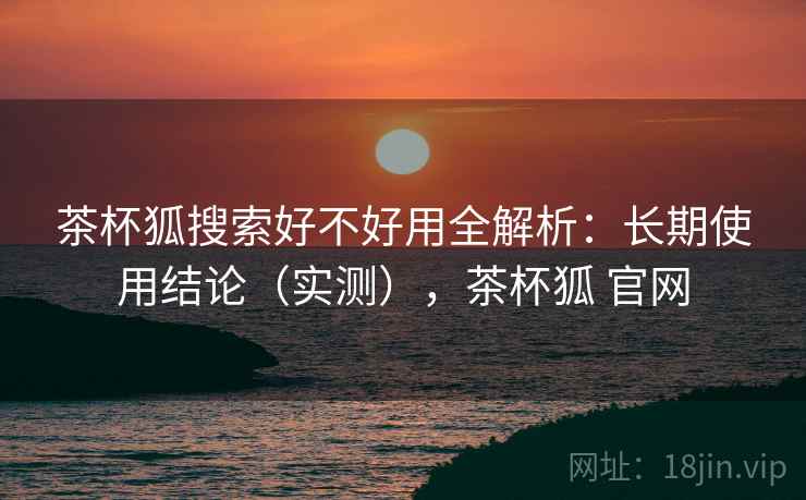 茶杯狐搜索好不好用全解析：长期使用结论（实测），茶杯狐 官网