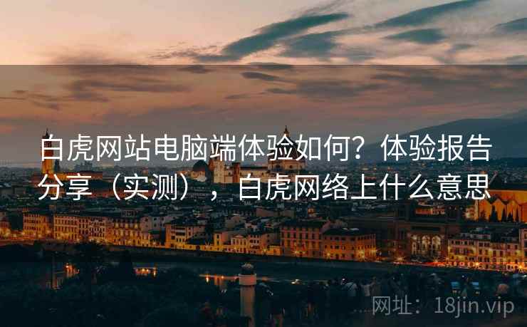白虎网站电脑端体验如何？体验报告分享（实测），白虎网络上什么意思