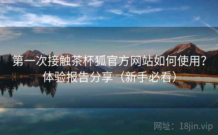 第一次接触茶杯狐官方网站如何使用？体验报告分享（新手必看）