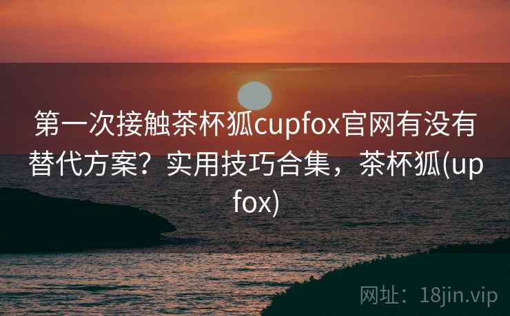 第一次接触茶杯狐cupfox官网有没有替代方案？实用技巧合集，茶杯狐(upfox)